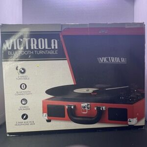 Victrola VSC-550BT-RED Turntable Record Player